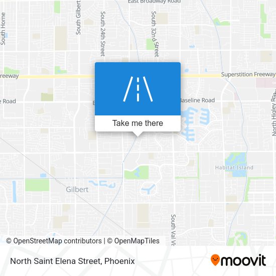 North Saint Elena Street map