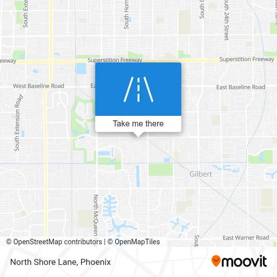 North Shore Lane map