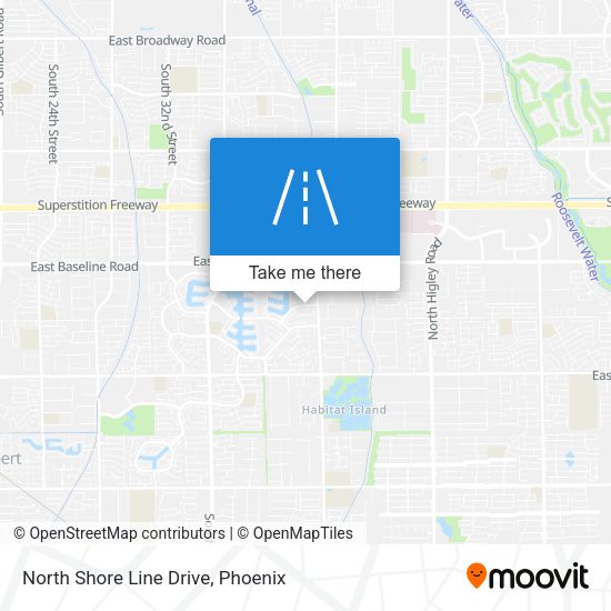 Mapa de North Shore Line Drive