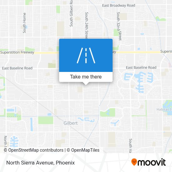 Mapa de North Sierra Avenue