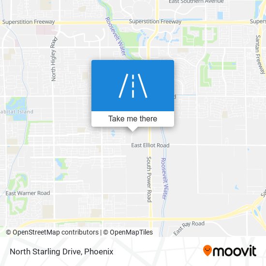 North Starling Drive map