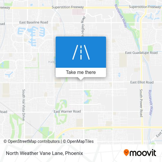 North Weather Vane Lane map