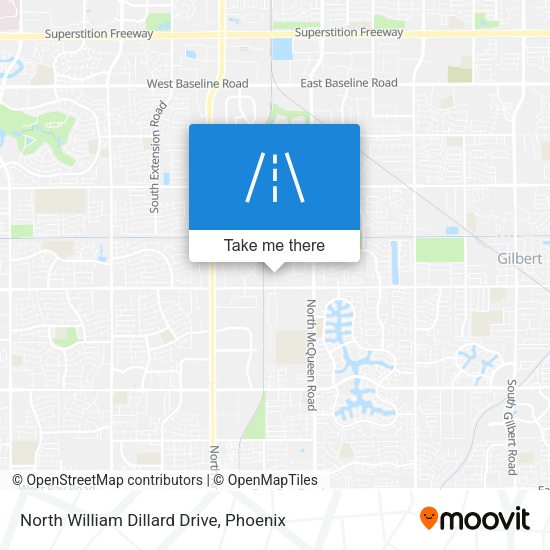 North William Dillard Drive map
