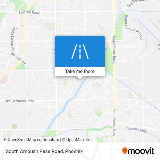 South Ambush Pass Road map