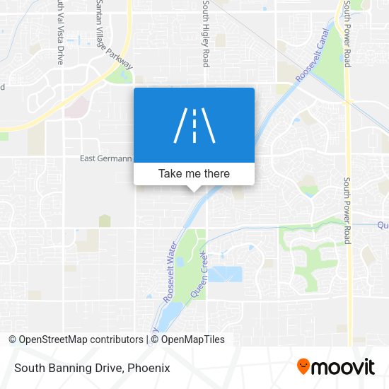 South Banning Drive map