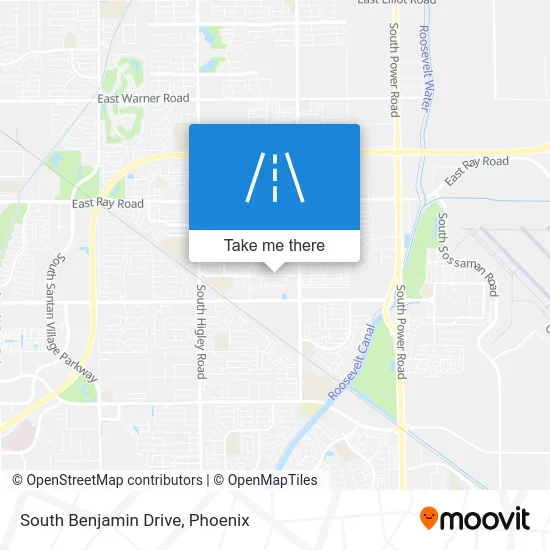 South Benjamin Drive map