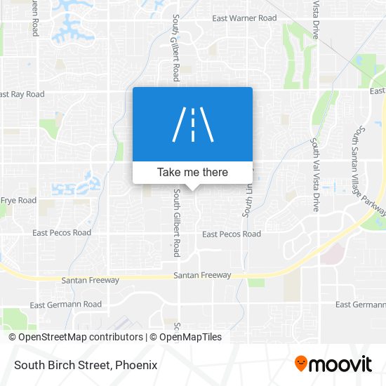 South Birch Street map