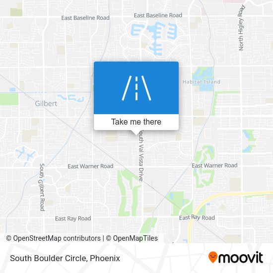 South Boulder Circle map