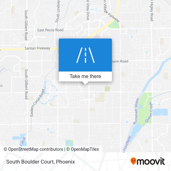 Mapa de South Boulder Court