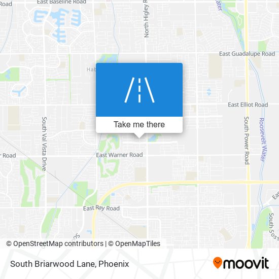 South Briarwood Lane map