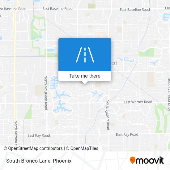 Mapa de South Bronco Lane