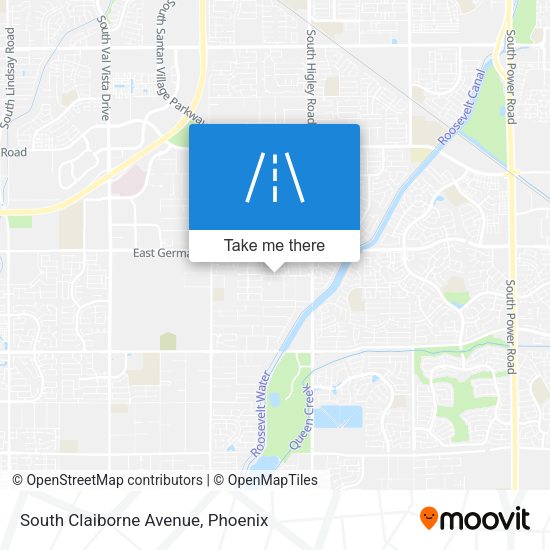 Mapa de South Claiborne Avenue
