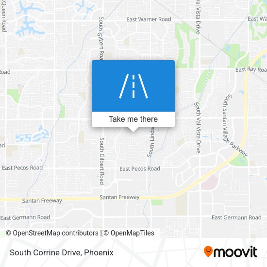 South Corrine Drive map