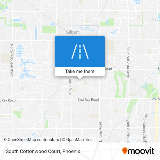 South Cottonwood Court map