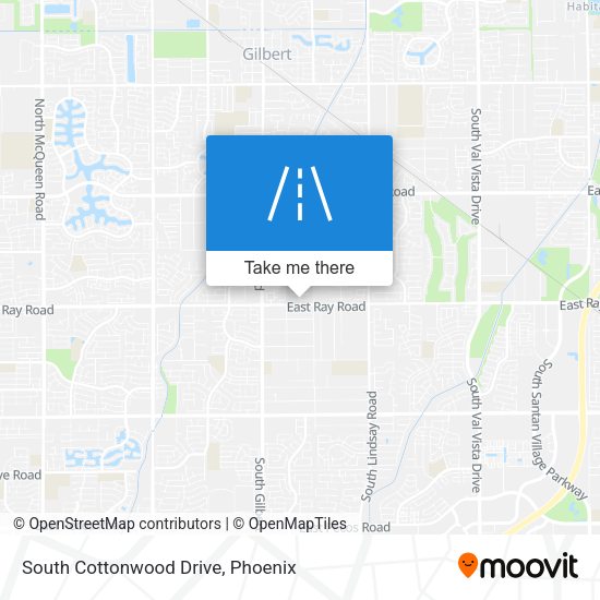 Mapa de South Cottonwood Drive