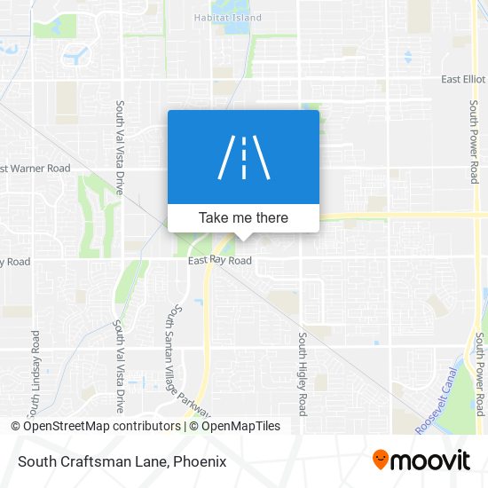 South Craftsman Lane map