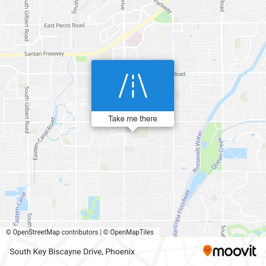 Mapa de South Key Biscayne Drive