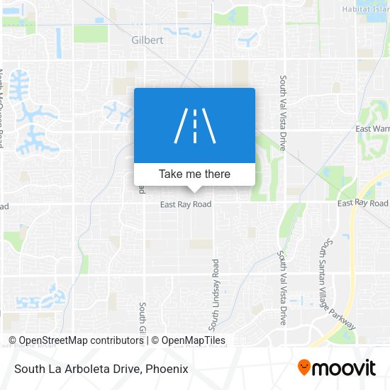 South La Arboleta Drive map