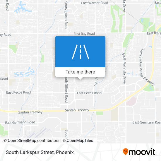South Larkspur Street map