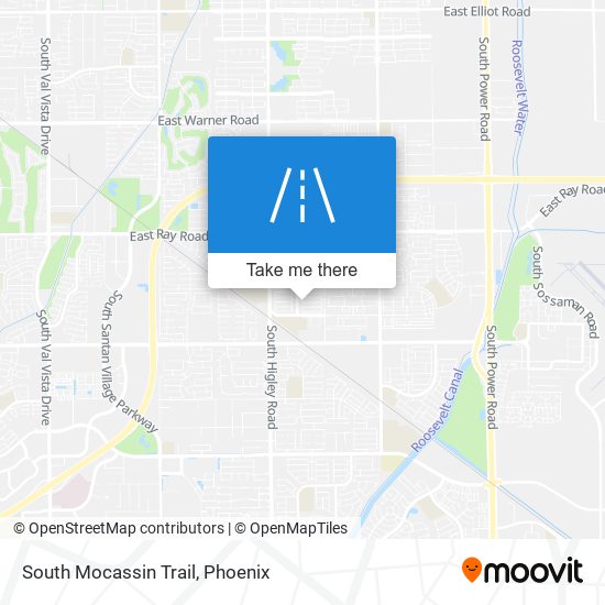 South Mocassin Trail map