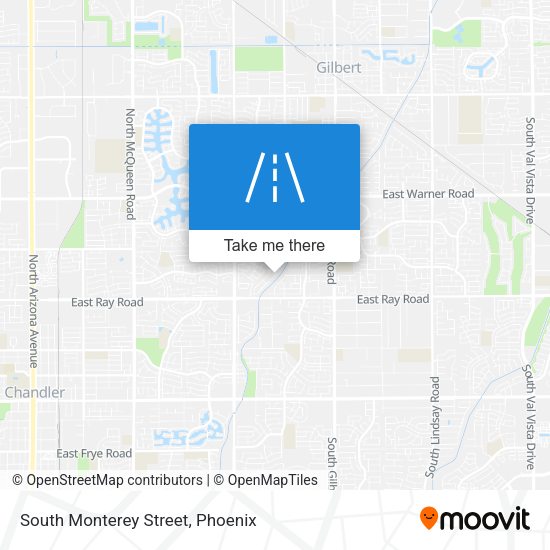 South Monterey Street map