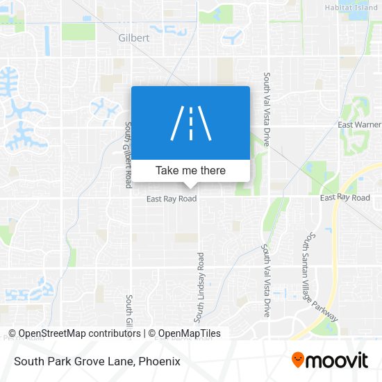 Mapa de South Park Grove Lane