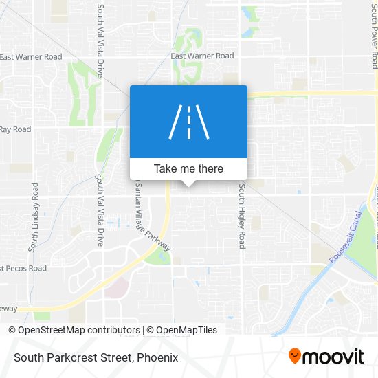 South Parkcrest Street map