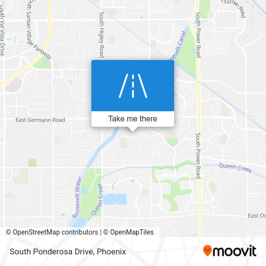 Mapa de South Ponderosa Drive