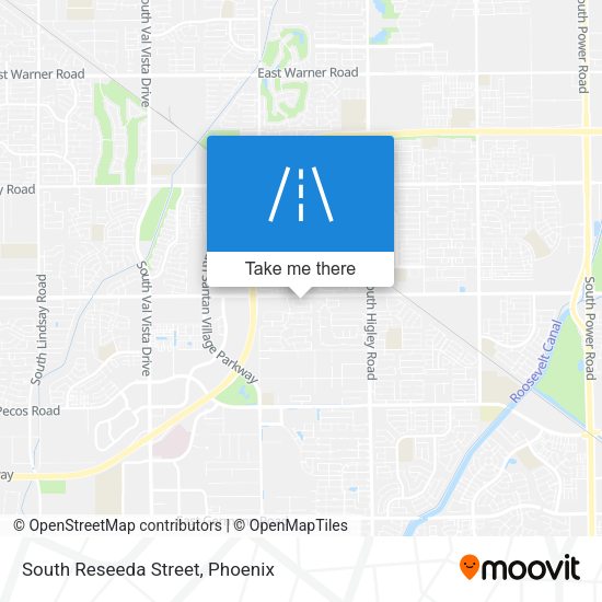 South Reseeda Street map