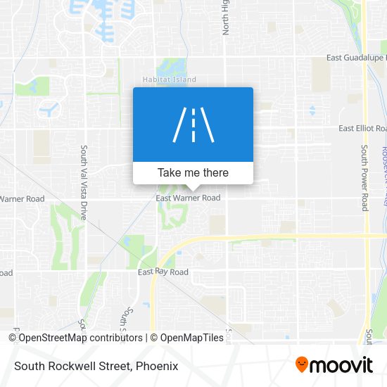 South Rockwell Street map