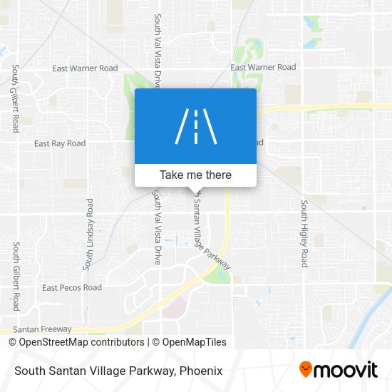 Mapa de South Santan Village Parkway