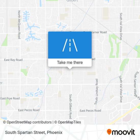 South Spartan Street map