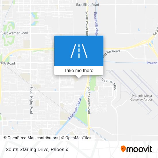 South Starling Drive map
