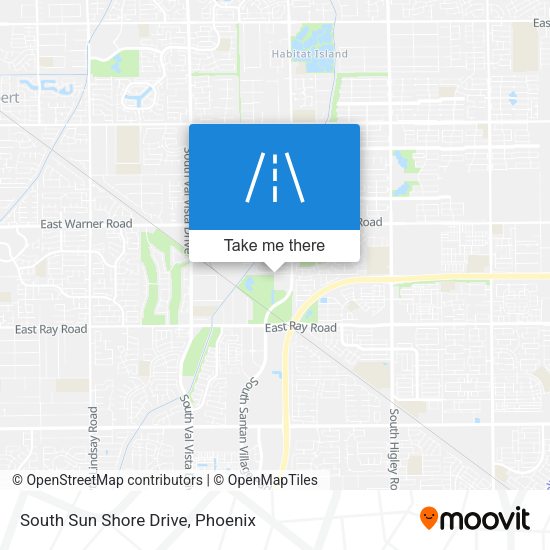 South Sun Shore Drive map