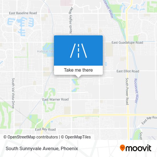 Mapa de South Sunnyvale Avenue