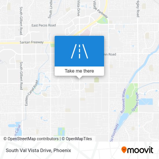 Mapa de South Val Vista Drive