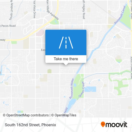 South 162nd Street map