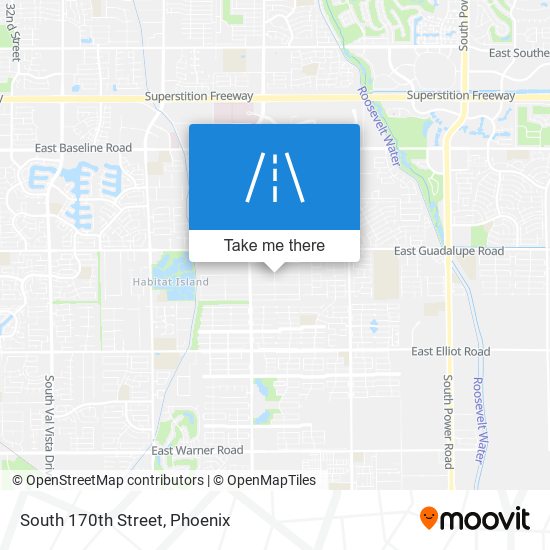 South 170th Street map