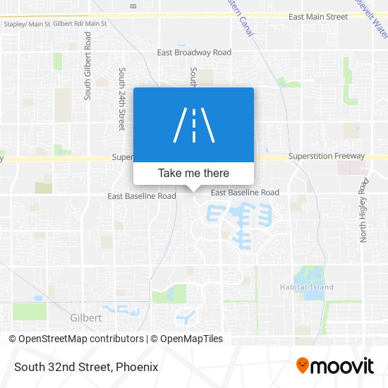 Mapa de South 32nd Street