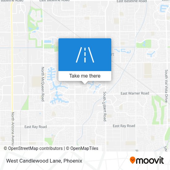 Mapa de West Candlewood Lane