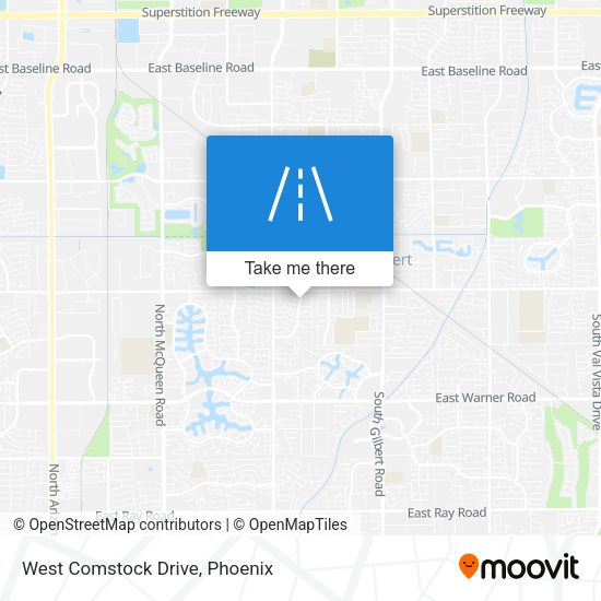 West Comstock Drive map