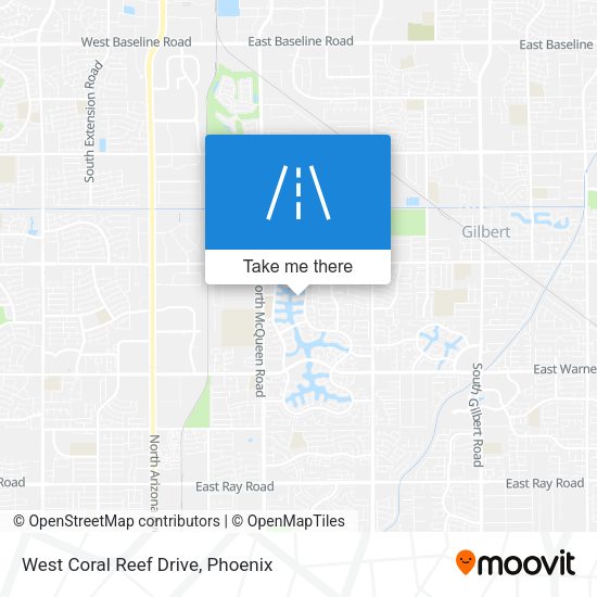 West Coral Reef Drive map