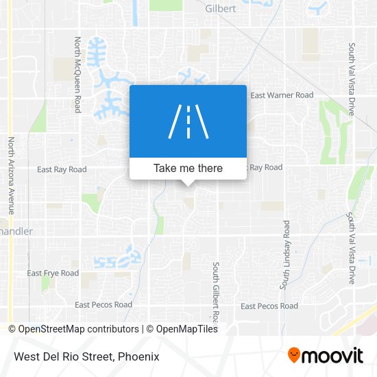 Mapa de West Del Rio Street