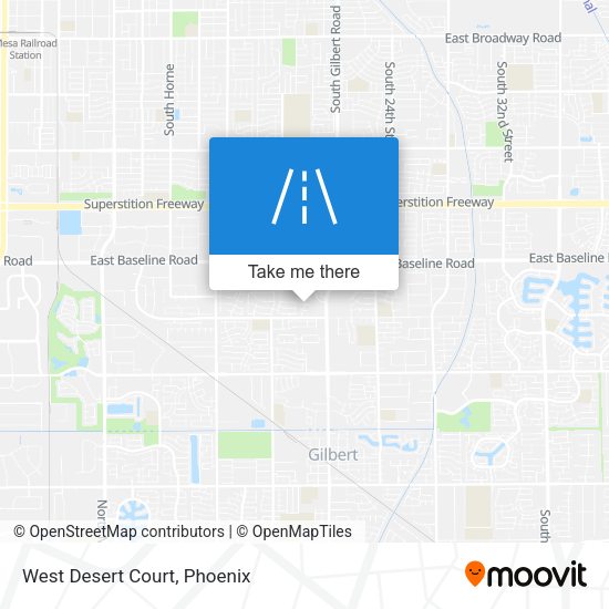 Mapa de West Desert Court