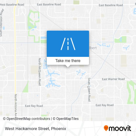 West Hackamore Street map