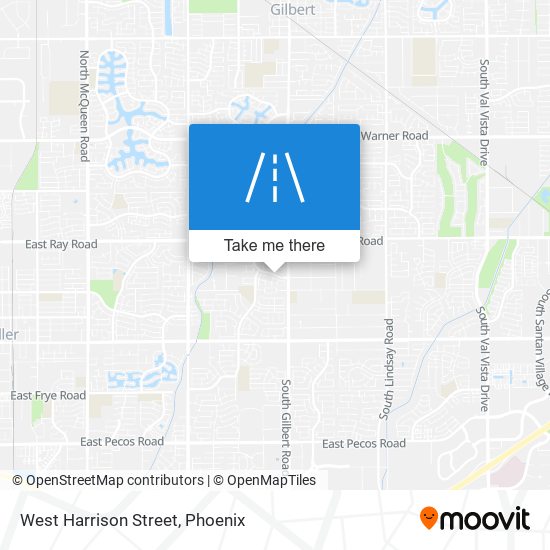 West Harrison Street map