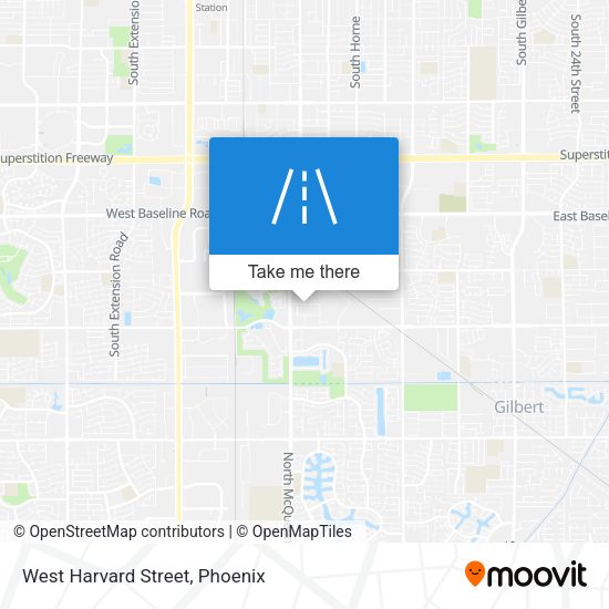 West Harvard Street map