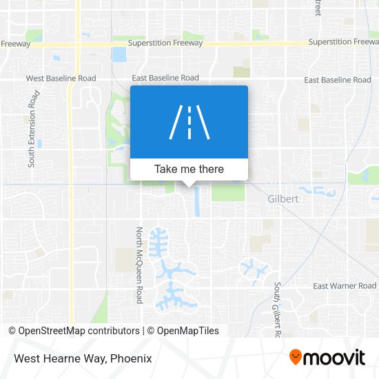 Mapa de West Hearne Way