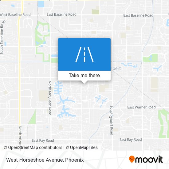 West Horseshoe Avenue map