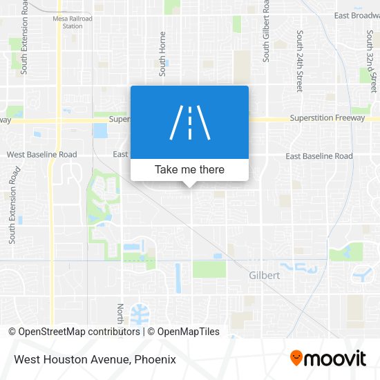 West Houston Avenue map